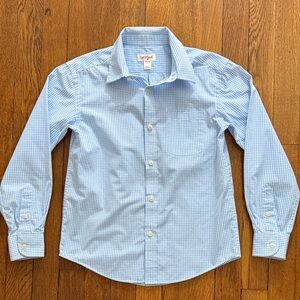 Cat & Jack Blue & White Dress Shirt Size 6-7
